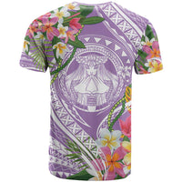 Aloha Hawaii Kauai T Shirt Frangipani Mix Mokihana Lei