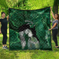 New Zealand Aroha Koe Mama Quilt Maori Hongi - Pounamu