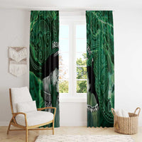 New Zealand Aroha Koe Mama Window Curtain Maori Hongi - Pounamu