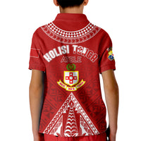 Personalised Kolisi Tonga Atele Kid Polo Shirt Tongan Kupesi - Special LT7 - Polynesian Pride
