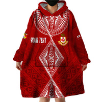 Personalised Kolisi Tonga Atele Wearable Blanket Hoodie Tongan Kupesi - Special LT7 - Polynesian Pride