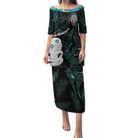 Kia Hara Te reo Maori Puletasi Manaia Moko Mix Paua Shell