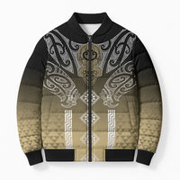 Aotearoa Maori Iwi Heritage Bomber Puffer Jacket Waikato Tainui Parauri