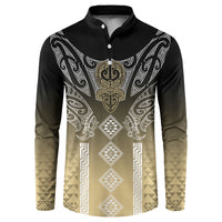 Aotearoa Maori Iwi Heritage Button Sweatshirt Waikato Tainui Parauri