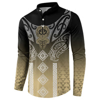 Aotearoa Maori Iwi Heritage Button Sweatshirt Waikato Tainui Parauri