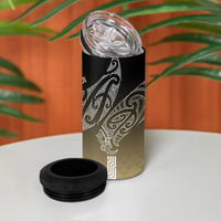 Aotearoa Maori Iwi Heritage 4 in 1 Can Cooler Tumbler Waikato Tainui Parauri