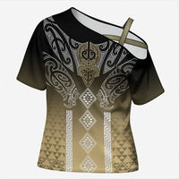 Aotearoa Maori Iwi Heritage Cross Shoulder Shirt Waikato Tainui Parauri