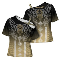 Aotearoa Maori Iwi Heritage Cross Shoulder Shirt Waikato Tainui Parauri