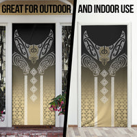 Aotearoa Maori Iwi Heritage Door Cover Waikato Tainui Parauri
