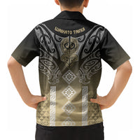 Aotearoa Maori Iwi Heritage Kid Hawaiian Shirt Waikato Tainui Parauri