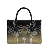 Aotearoa Maori Iwi Heritage Leather Bag Waikato Tainui Parauri