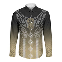 Aotearoa Maori Iwi Heritage Long Sleeve Button Shirt Waikato Tainui Parauri