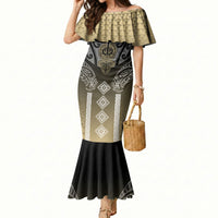 Aotearoa Maori Iwi Heritage Mermaid Dress Waikato Tainui Parauri