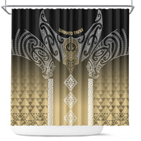 Aotearoa Maori Iwi Heritage Shower Curtain Waikato Tainui Parauri