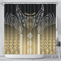 Aotearoa Maori Iwi Heritage Shower Curtain Waikato Tainui Parauri