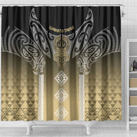 Aotearoa Maori Iwi Heritage Shower Curtain Waikato Tainui Parauri