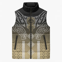 Aotearoa Maori Iwi Heritage Sleeveless Puffer Jacket Waikato Tainui Parauri