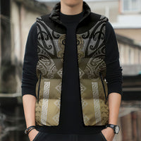 Aotearoa Maori Iwi Heritage Sleeveless Puffer Jacket Waikato Tainui Parauri