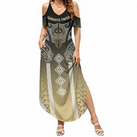 Aotearoa Maori Iwi Heritage Summer Maxi Dress Waikato Tainui Parauri
