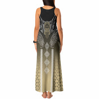 Aotearoa Maori Iwi Heritage Tank Maxi Dress Waikato Tainui Parauri