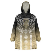 Aotearoa Maori Iwi Heritage Wearable Blanket Hoodie Waikato Tainui Parauri