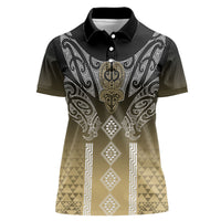 Aotearoa Maori Iwi Heritage Women Polo Shirt Waikato Tainui Parauri