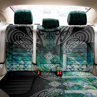 Aotearoa Maori Iwi Heritage Back Car Seat Cover Ngati Kahungunu Paua Shell Turquoise
