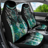 Aotearoa Maori Iwi Heritage Car Seat Cover Ngati Kahungunu Paua Shell Turquoise