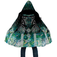 Aotearoa Maori Iwi Heritage Cloak Ngati Kahungunu Paua Shell Turquoise
