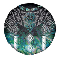 Aotearoa Maori Iwi Heritage Spare Tire Cover Ngati Kahungunu Paua Shell Turquoise