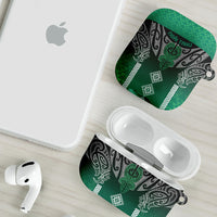 Aotearoa Maori Iwi Heritage AirPods Case Ngai Tahu Pounamu Green