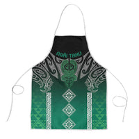 Aotearoa Maori Iwi Heritage Apron Ngai Tahu Pounamu Green