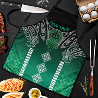 Aotearoa Maori Iwi Heritage Apron Ngai Tahu Pounamu Green