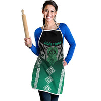 Aotearoa Maori Iwi Heritage Apron Ngai Tahu Pounamu Green