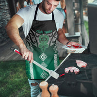 Aotearoa Maori Iwi Heritage Apron Ngai Tahu Pounamu Green