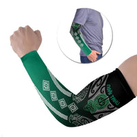 Aotearoa Maori Iwi Heritage Arm Sleeves Ngai Tahu Pounamu Green