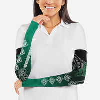 Aotearoa Maori Iwi Heritage Arm Sleeves Ngai Tahu Pounamu Green