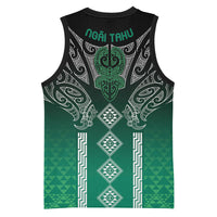 Aotearoa Maori Iwi Heritage Basketball Jersey Ngai Tahu Pounamu Green