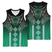 Aotearoa Maori Iwi Heritage Basketball Jersey Ngai Tahu Pounamu Green