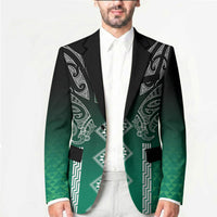 Aotearoa Maori Iwi Heritage Blazer Ngai Tahu Pounamu Green