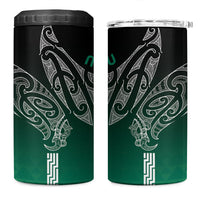 Aotearoa Maori Iwi Heritage 4 in 1 Can Cooler Tumbler Ngai Tahu Pounamu Green
