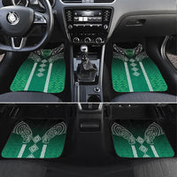 Aotearoa Maori Iwi Heritage Car Mats Ngai Tahu Pounamu Green
