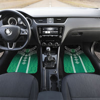 Aotearoa Maori Iwi Heritage Car Mats Ngai Tahu Pounamu Green