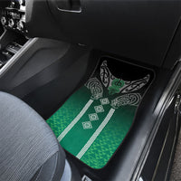 Aotearoa Maori Iwi Heritage Car Mats Ngai Tahu Pounamu Green