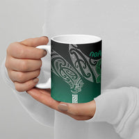 Aotearoa Maori Iwi Heritage Ceramic Mug Ngai Tahu Pounamu Green