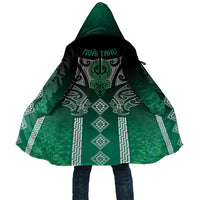 Aotearoa Maori Iwi Heritage Cloak Ngai Tahu Pounamu Green