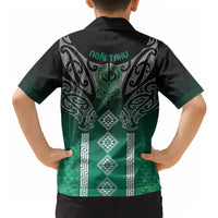 Aotearoa Maori Iwi Heritage Hawaiian Shirt Ngai Tahu Pounamu Green