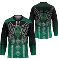 Aotearoa Maori Iwi Heritage Hockey Jersey Ngai Tahu Pounamu Green