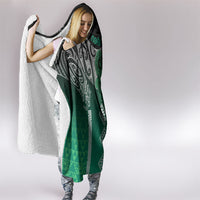 Aotearoa Maori Iwi Heritage Hooded Blanket Ngai Tahu Pounamu Green