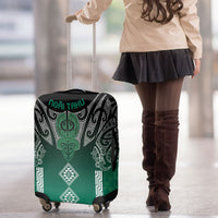 Aotearoa Maori Iwi Heritage Luggage Cover Ngai Tahu Pounamu Green